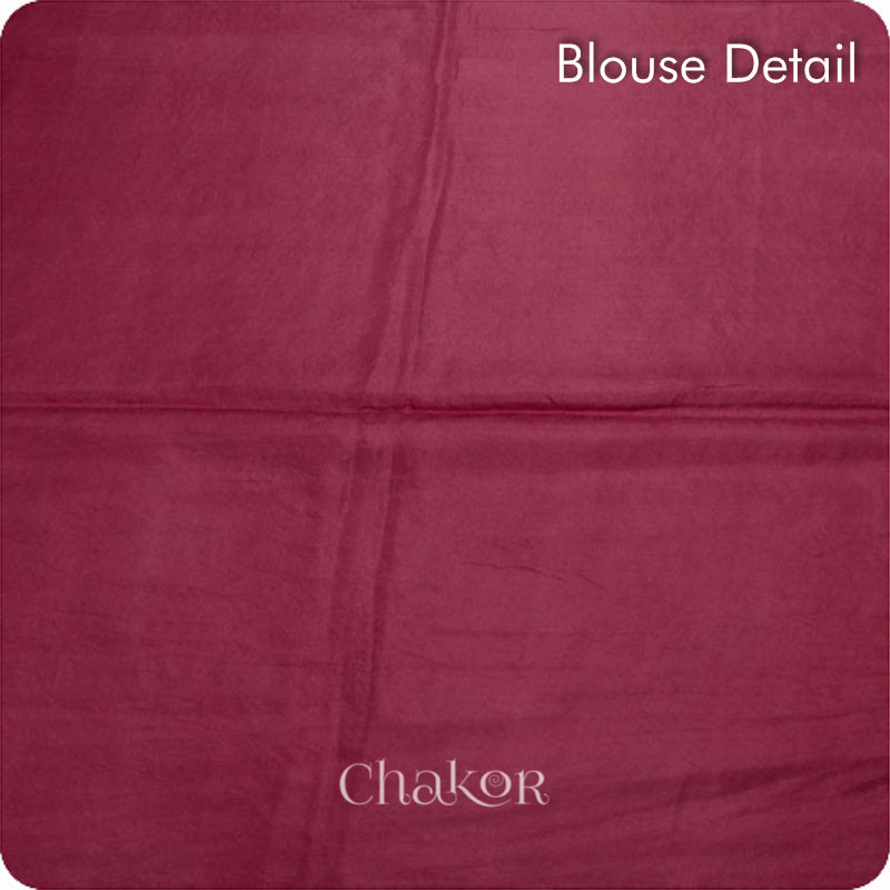 Chakor's traditional Pink bandhani pure silk saree with sequins embroidery