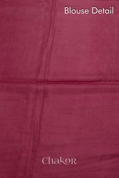 Chakor's traditional Pink bandhani pure silk saree with sequins embroidery