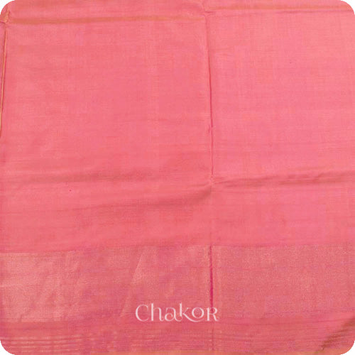 Coral Patola Mulberry Silk Saree