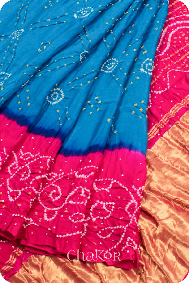 Pure Gazi Silk Bandhani Saree... - Bandhani saree collection | Facebook