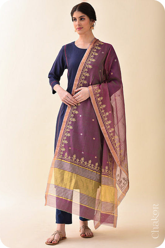 Falsa Chanderi Silk Cotton Dupatta