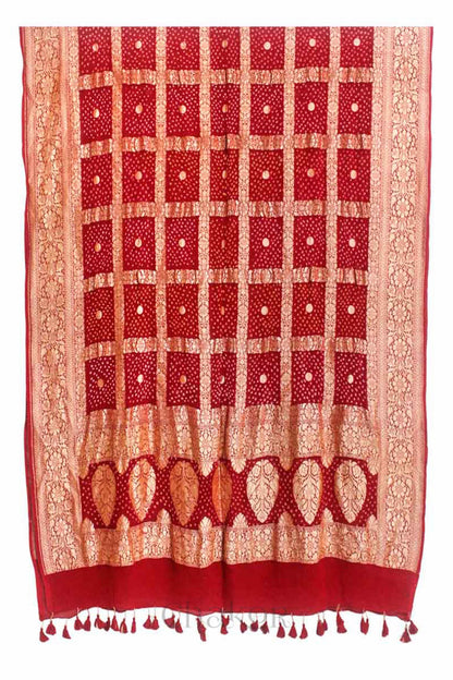 Royal Blue Mashru Kurta Set Fabric with Bandhani Silk Dupatta