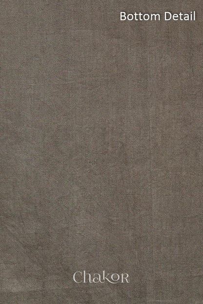 Grey Bandhani Cotton Kurta Fabric (Set of 2)