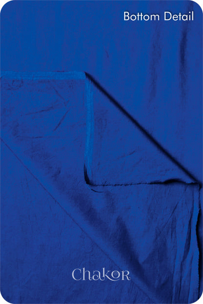 Indigo Strawberry Bandhani Cotton Kurta Set Fabric With Dupatta for Women's clothing online by Chakor.