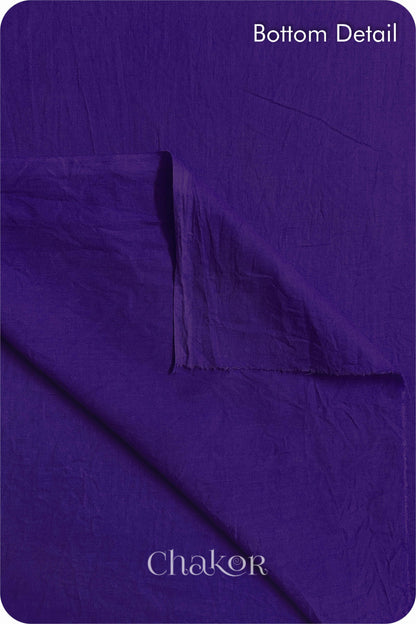 Purple GreenBandhani Cotton Kurta Set Fabric With Dupatta for Women's clothing online by Chakor.