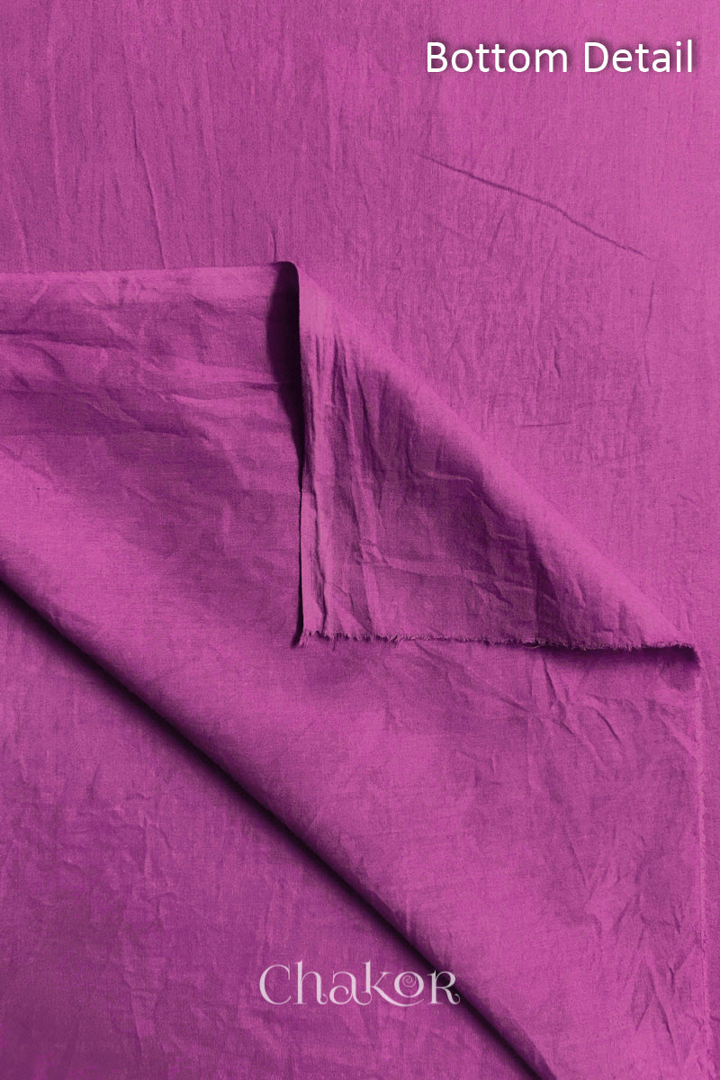 Plain Mauve cotton bottom fabric included in the unstitched suit set.
