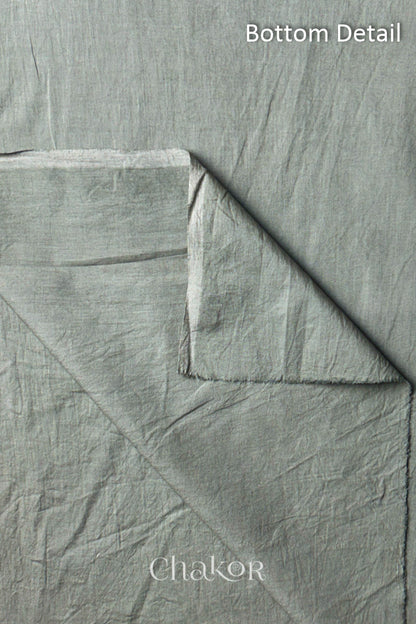 Plain Grey cotton bottom fabric included in the unstitched suit set.
