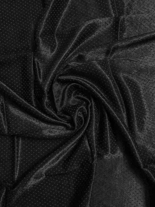 Black  Mashru Blouse Fabric