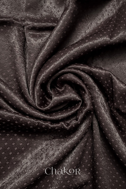 Coffee Brown Mashru Kurta Fabric - 3 mtr