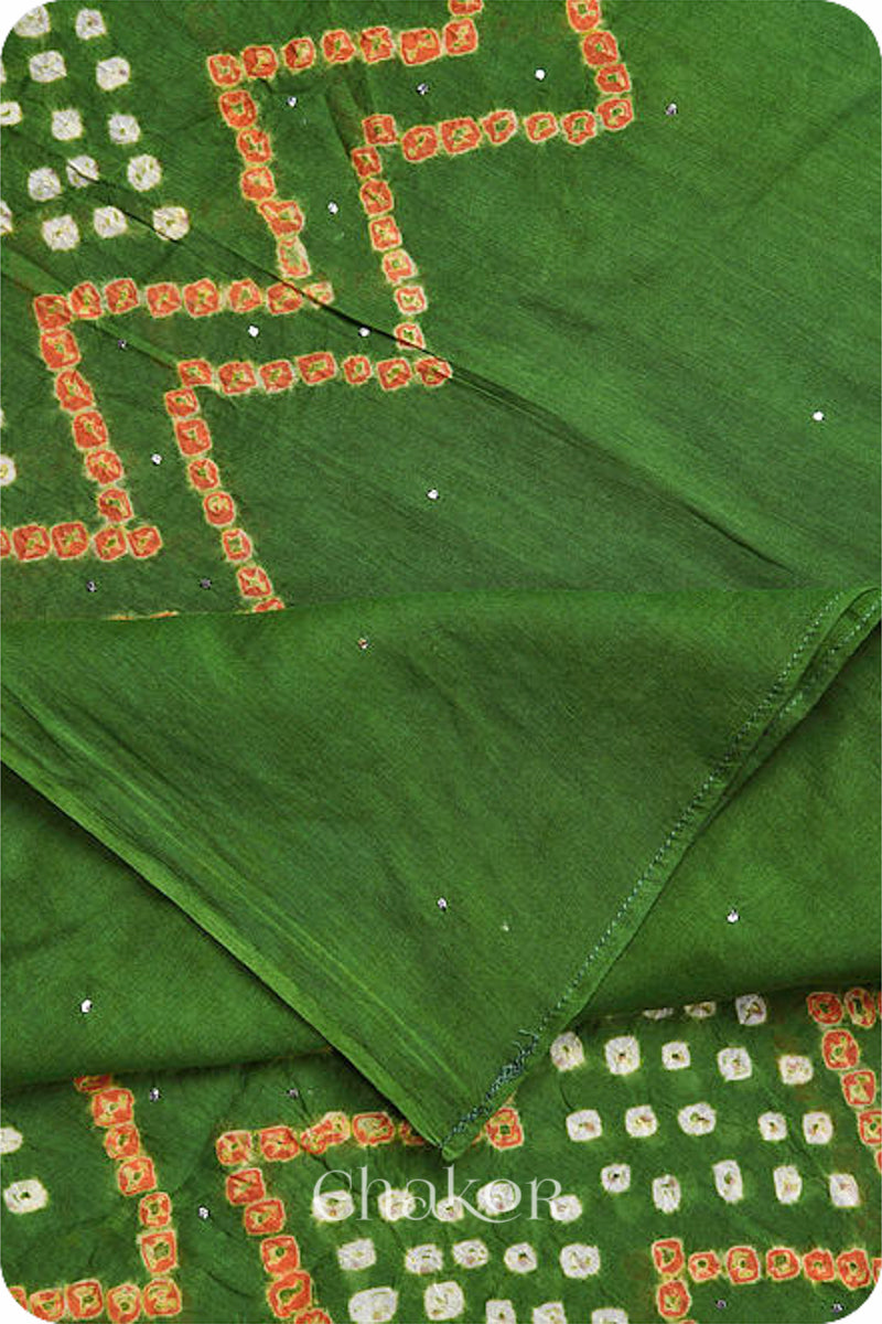 Mehendi Bandhani Mul Cotton Dupatta