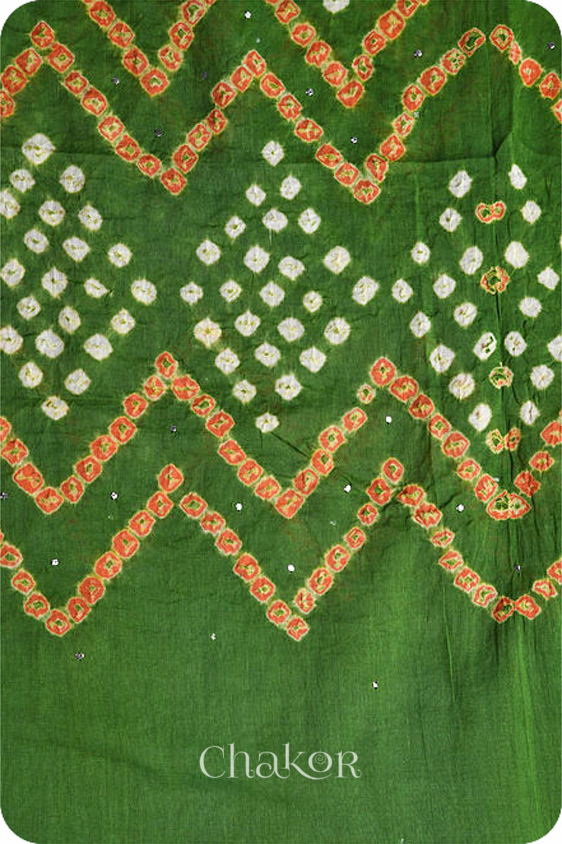 Mehendi Bandhani Mul Cotton Dupatta