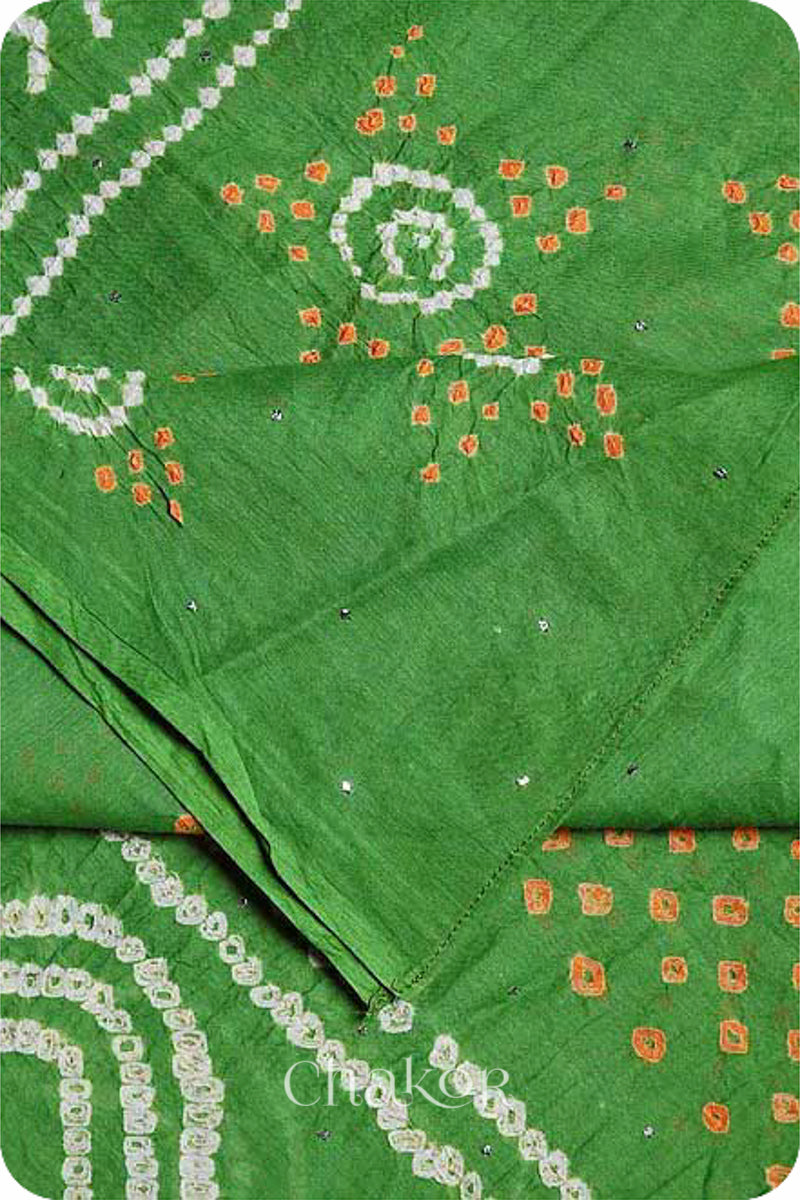 Mehendi Bandhani Mul Cotton Dupatta