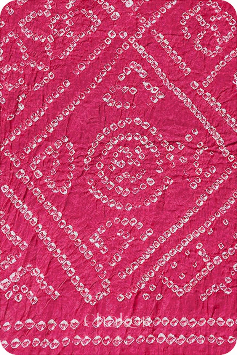 Strawberry Bandhani Mul Cotton Dupatta