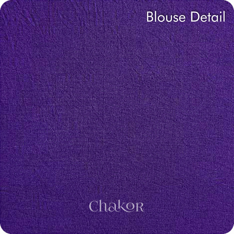 Traditional Purple Bandhani Mul Cotton Saree by Chakor.