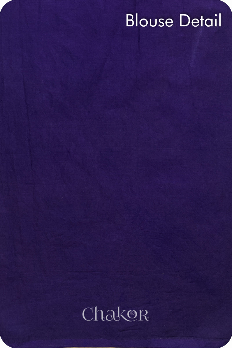 Purple Magenta Bandhani Mul Cotton Saree