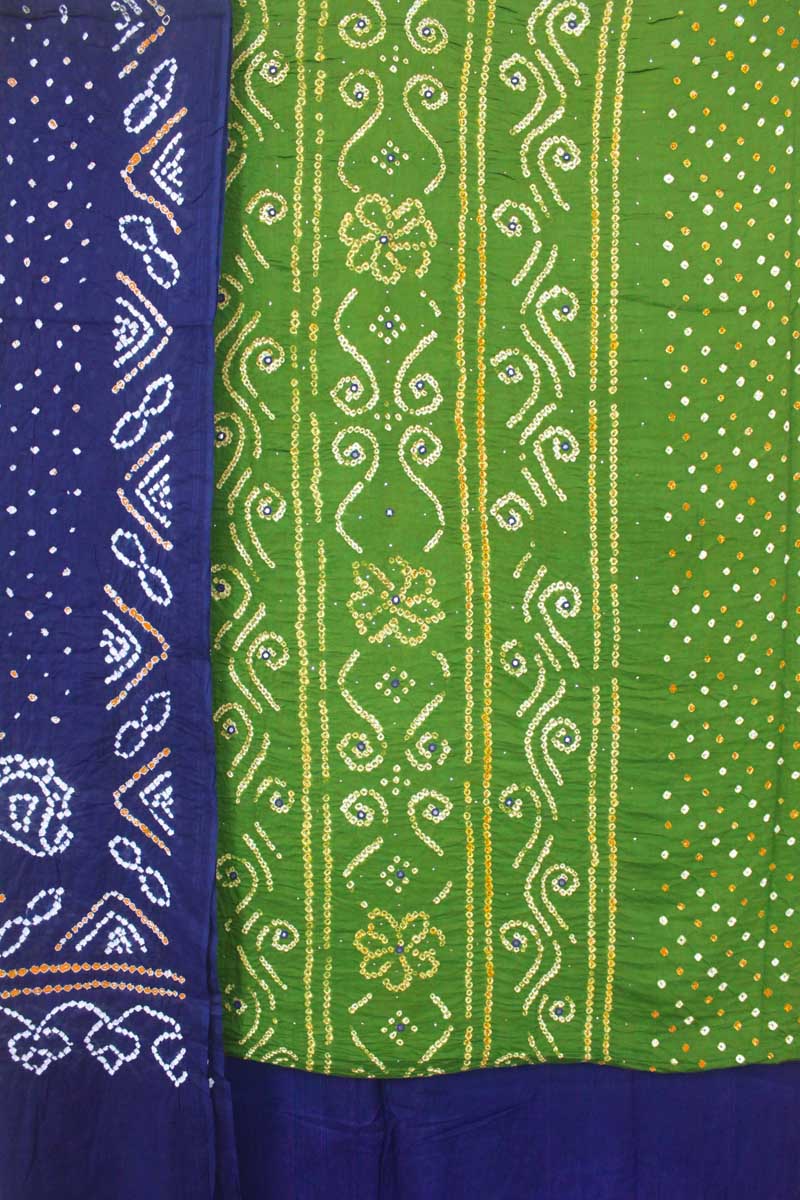 Bandhani Cotton Kurta Set Fabric 