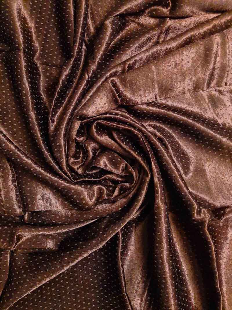 Coffee Mashru Fabric Length - 3.25 mtr