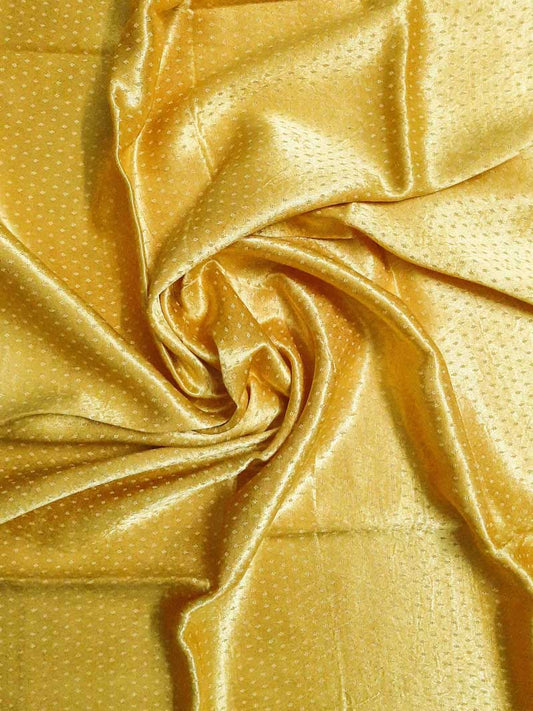 Gold  Mashru Blouse Fabric