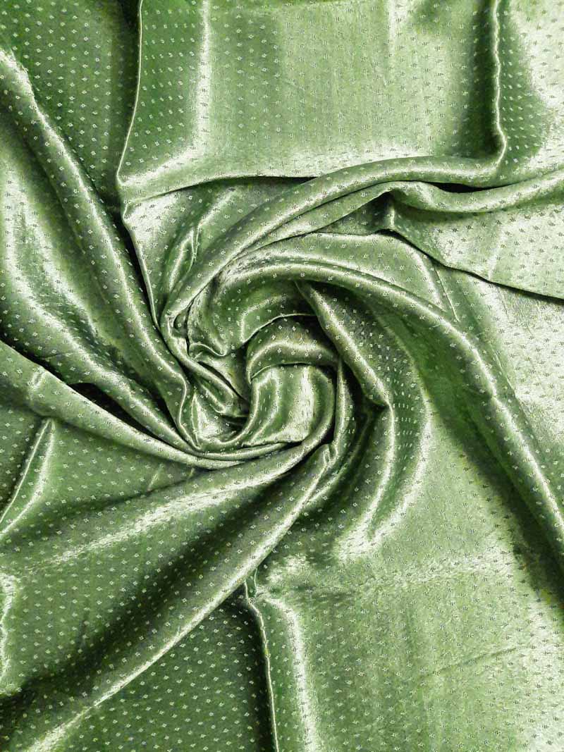 Green  Mashru Blouse Fabric