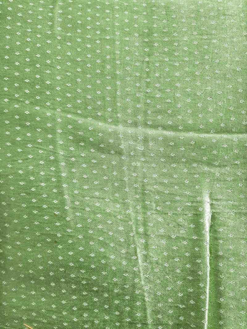 Green  Mashru Blouse Fabric