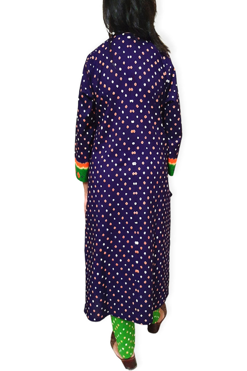 Purple Mehendi Kurta Set with Dupatta