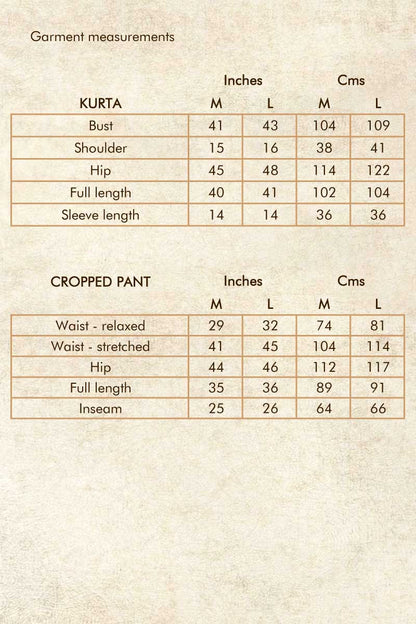 Indigo Rust Bandhani Cotton Kurta Pant Set with Dupatta
